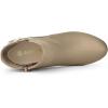 imageAllegra K Womens Low Platform Side Zip Buckle Chunky High Heel Ankle BootiesNude