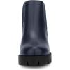 imageAllegra K Womens Lug Sole Chunky Heel Chelsea Ankle BootsNavy Blue