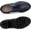 imageAllegra K Womens Lug Sole Chunky Heel Chelsea Ankle BootsNavy Blue
