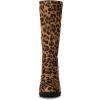 imageAllegra K Womens Mid Calf Block Heel BootsLeopard