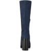 imageAllegra K Womens Mid Calf Block Heel BootsNavy Blue