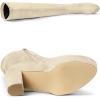 imageAllegra K Womens Platform Block Heel Over Knee High BootsBeige