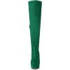 imageAllegra K Womens Platform Block Heel Over Knee High BootsGreen