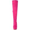 imageAllegra K Womens Platform Block Heel Over Knee High BootsHot Pink