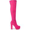 imageAllegra K Womens Platform Block Heel Over Knee High BootsHot Pink