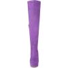 imageAllegra K Womens Platform Block Heel Over Knee High BootsPurple
