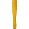 imageAllegra K Womens Platform Block Heel Over Knee High BootsYellow