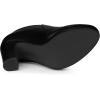 imageAllegra K Womens Platform Round Toe Chunky Heelss Ankle BootiesBlack
