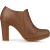 imageAllegra K Womens Platform Round Toe Chunky Heelss Ankle BootiesBrown