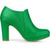 imageAllegra K Womens Platform Round Toe Chunky Heelss Ankle BootiesGrass Green