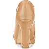 imageAllegra K Womens Platform Round Toe Chunky Heelss Ankle BootiesNude