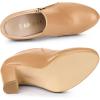 imageAllegra K Womens Platform Round Toe Chunky Heelss Ankle BootiesNude