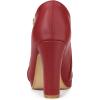imageAllegra K Womens Platform Round Toe Chunky Heelss Ankle BootiesRed
