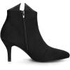 imageAllegra K Womens Point Toe Bow Stiletto Heel Ankle BootsBlack