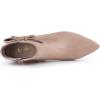 imageAllegra K Womens Point Toe Bow Stiletto Heel Ankle BootsDust Pink