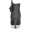 imageAllegra K Womens Point Toe Bow Stiletto Heel Ankle BootsGrey