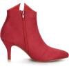 imageAllegra K Womens Point Toe Bow Stiletto Heel Ankle BootsRed