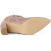 imageAllegra K Womens Pointed Toe Block Heel Zipper Ankle BootsDust Pink