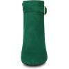 imageAllegra K Womens Pointed Toe Buckle Decor Heel Ankle BootiesEmerald Green