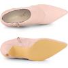 imageAllegra K Womens Pointed Toe Kitten Heel Cutout Ankle BootsDust Pink
