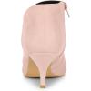 imageAllegra K Womens Pointed Toe Kitten Heel Cutout Ankle BootsDust Pink