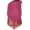 imageAllegra K Womens Pointed Toe Kitten Heel Cutout Ankle BootsHot Pink