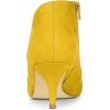 imageAllegra K Womens Pointed Toe Kitten Heel Cutout Ankle BootsYellow