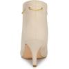 imageAllegra K Womens Pointed Toe Side Zip Stiletto Heel Ankle BootiesBeige