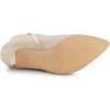 imageAllegra K Womens Pointed Toe Side Zip Stiletto Heel Ankle BootiesBeige