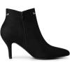 imageAllegra K Womens Pointed Toe Side Zip Stiletto Heel Ankle BootiesBlack