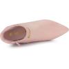 imageAllegra K Womens Pointed Toe Side Zip Stiletto Heel Ankle BootiesPink