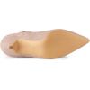 imageAllegra K Womens Pointed Toe Zip Stiletto Kitten Heel Ankle BootiesNude