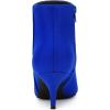 imageAllegra K Womens Pointed Toe Zip Stiletto Kitten Heel Ankle BootiesRoyal Blue