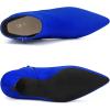 imageAllegra K Womens Pointed Toe Zip Stiletto Kitten Heel Ankle BootiesRoyal Blue
