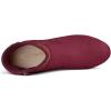 imageAllegra K Womens Round Toe Ankle Mid Heel BootsBurgundy