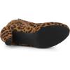 imageAllegra K Womens Round Toe Ankle Mid Heel BootsLeopard