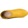imageAllegra K Womens Round Toe Ankle Mid Heel BootsYellow