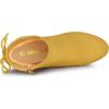 imageAllegra K Womens Round Toe Block Heel Zipper Lace Up Ankle BootsYellow