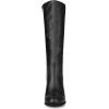 imageAllegra K Womens Round Toe Block Heeled Knee High BootsBlack