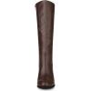 imageAllegra K Womens Round Toe Block Heeled Knee High BootsCoffee