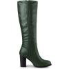 imageAllegra K Womens Round Toe Block Heeled Knee High BootsDark Green