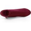 imageAllegra K Womens Round Toe Chunky Heel Ankle BootsBurgundy