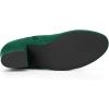imageAllegra K Womens Round Toe Chunky Heel Ankle BootsEmerald Green