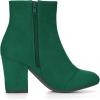imageAllegra K Womens Round Toe Chunky Heel Ankle BootsEmerald Green