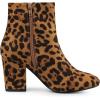 imageAllegra K Womens Round Toe Chunky Heel Ankle BootsLeopard