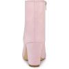 imageAllegra K Womens Round Toe Chunky Heel Ankle BootsPink