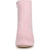 imageAllegra K Womens Round Toe Chunky Heel Ankle BootsPink