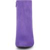 imageAllegra K Womens Round Toe Chunky Heel Ankle BootsPurple
