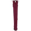 imageAllegra K Womens Round Toe Chunky Heel Over the Knee High BootsBurgundy