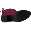 imageAllegra K Womens Round Toe Chunky Heel Over the Knee High BootsBurgundy